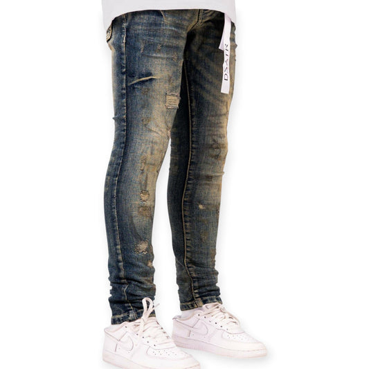 Disaster Premium Boys Kids Skinny Jeans PURPOSE BLUE