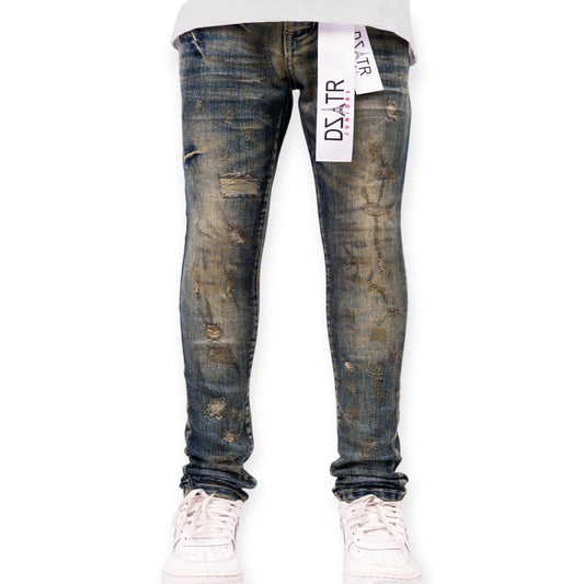 Disaster Premium Boys Kids Skinny Jeans PURPOSE BLUE