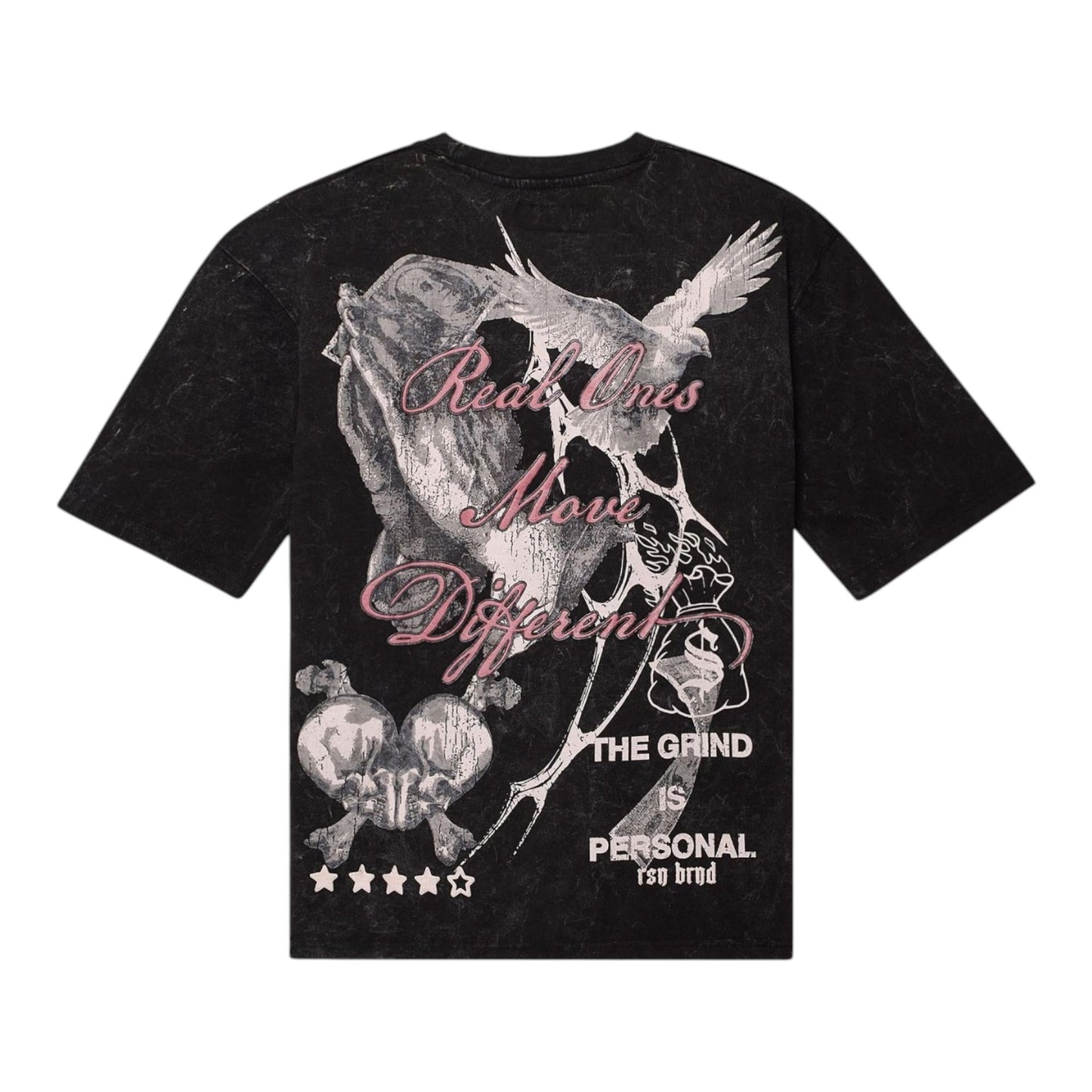 REASON Men Real Ones Tee T-Shirt - Black