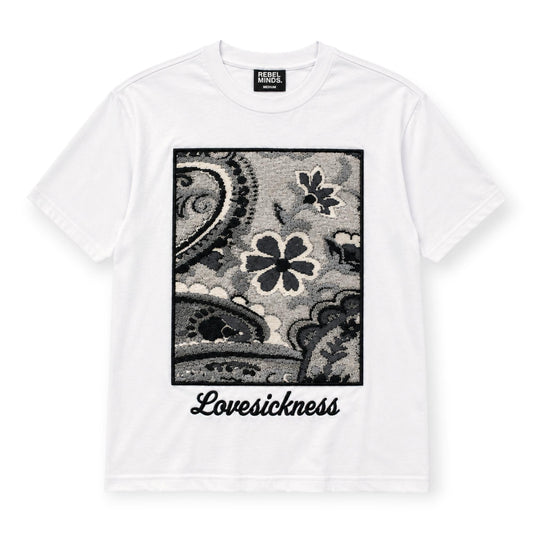 Rebel Minds Boys Love Sickness Tapestry Tee White